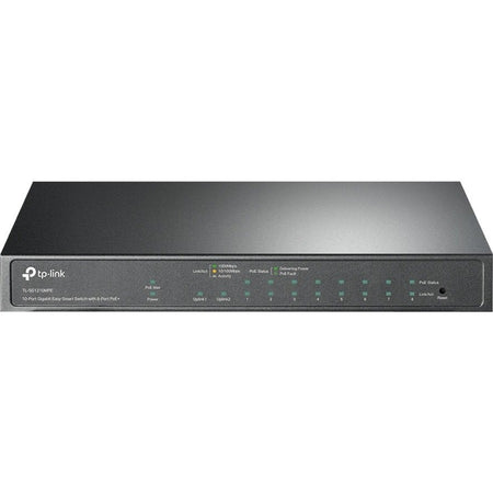 TP-Link TL-SG1210MPE - 10-Port Gigabit Easy Smart Switch with 8-Port PoE+ - TL-SG1210MPE