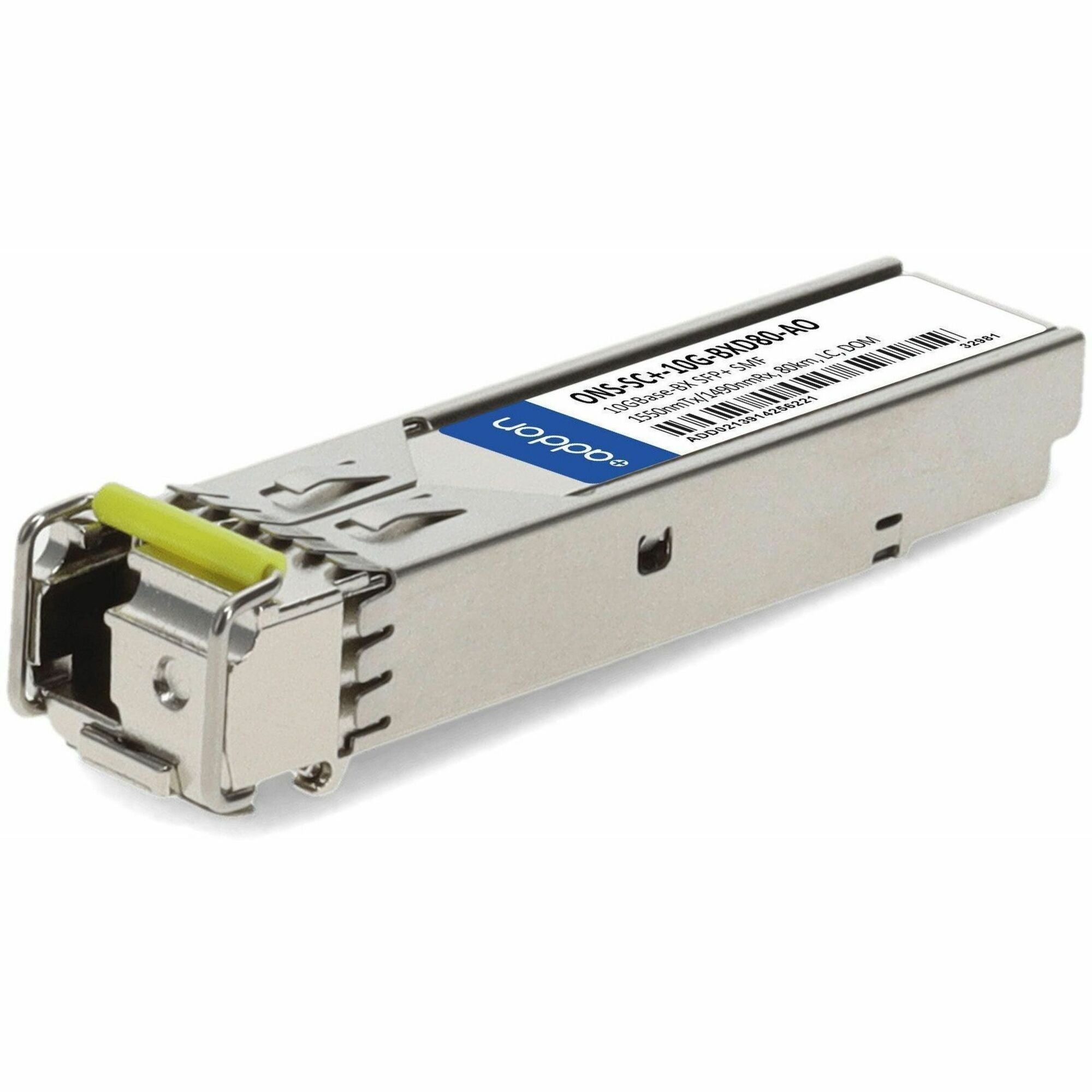 AddOn Cisco&reg; ONS-SC+-10G-BXD80 Compatible TAA 10GBase-BX SFP+ Transceiver (SMF, 1550nmTx/1490nmRx, 80km, LC, DOM) - ONS-SC+-10G-BXD80-AO