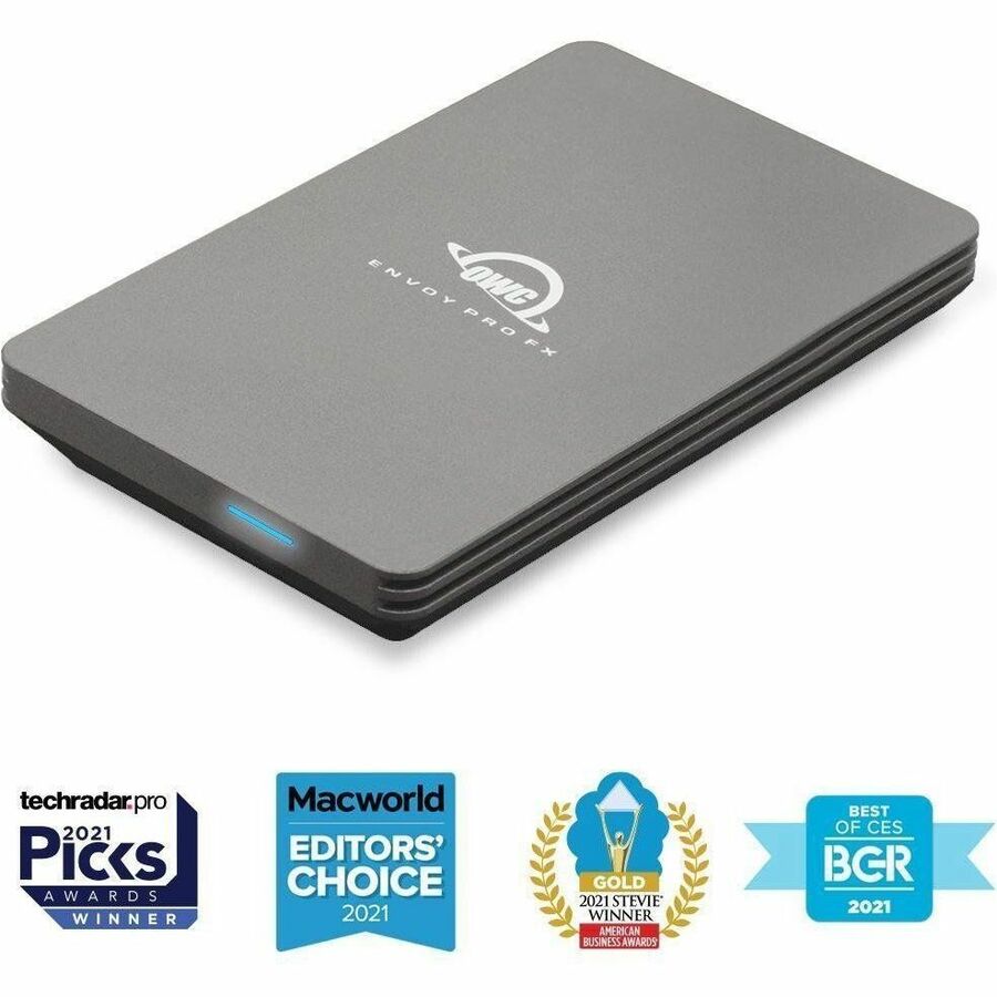 OWC 1TB Envoy Pro FX Thunderbolt (40Gb/s) + USB C (10Gb/s) Portable And Rugged NVMe SSD - OWCTB3ENVPFX01