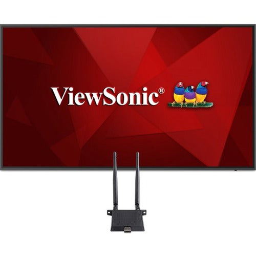 ViewSonic Commercial Display CDE6520-W1 - 4K 24/7 Operation, Integrated Software and WiFi Adapter - 450 cd/m2 - 65" - CDE6520-W1