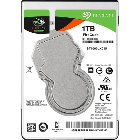 Seagate-IMSourcing FireCuda ST1000LX015 1 TB Hard Drive - 2.5" Internal - SATA (SATA/600) - ST1000LX015