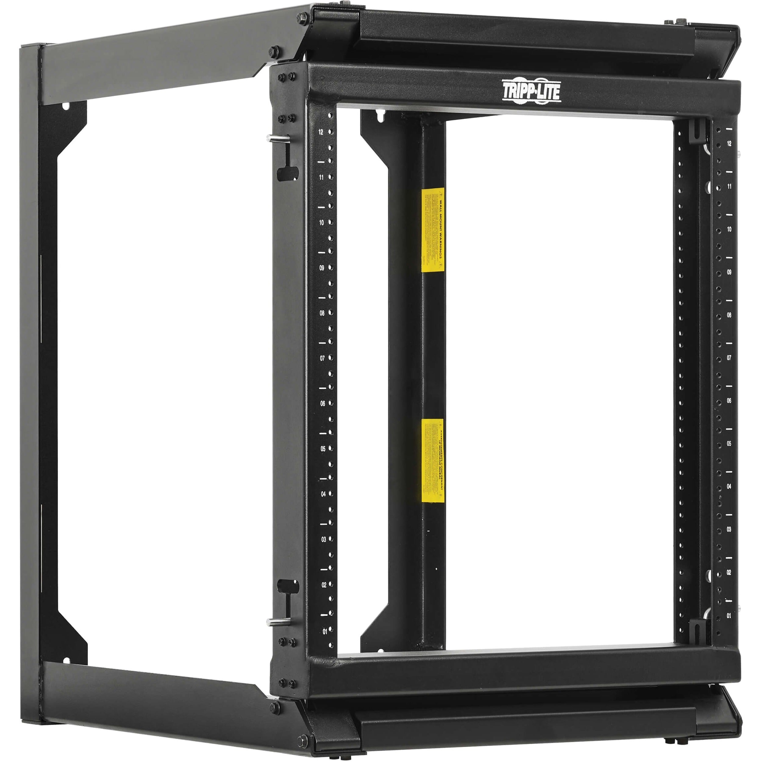 Tripp Lite by Eaton SmartRack 12U Wall-Mount 2-Post Open Frame Rack, Hinged Front, Heavy Duty - SRWO12US2