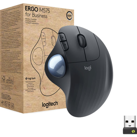 Logitech Ergo M575 for Business (Graphite) - Brown Box - 910-006197