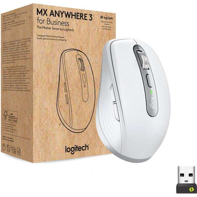 Logitech MX Anywhere 3 for Business (Pale Grey) - Brown Box - 910-006215