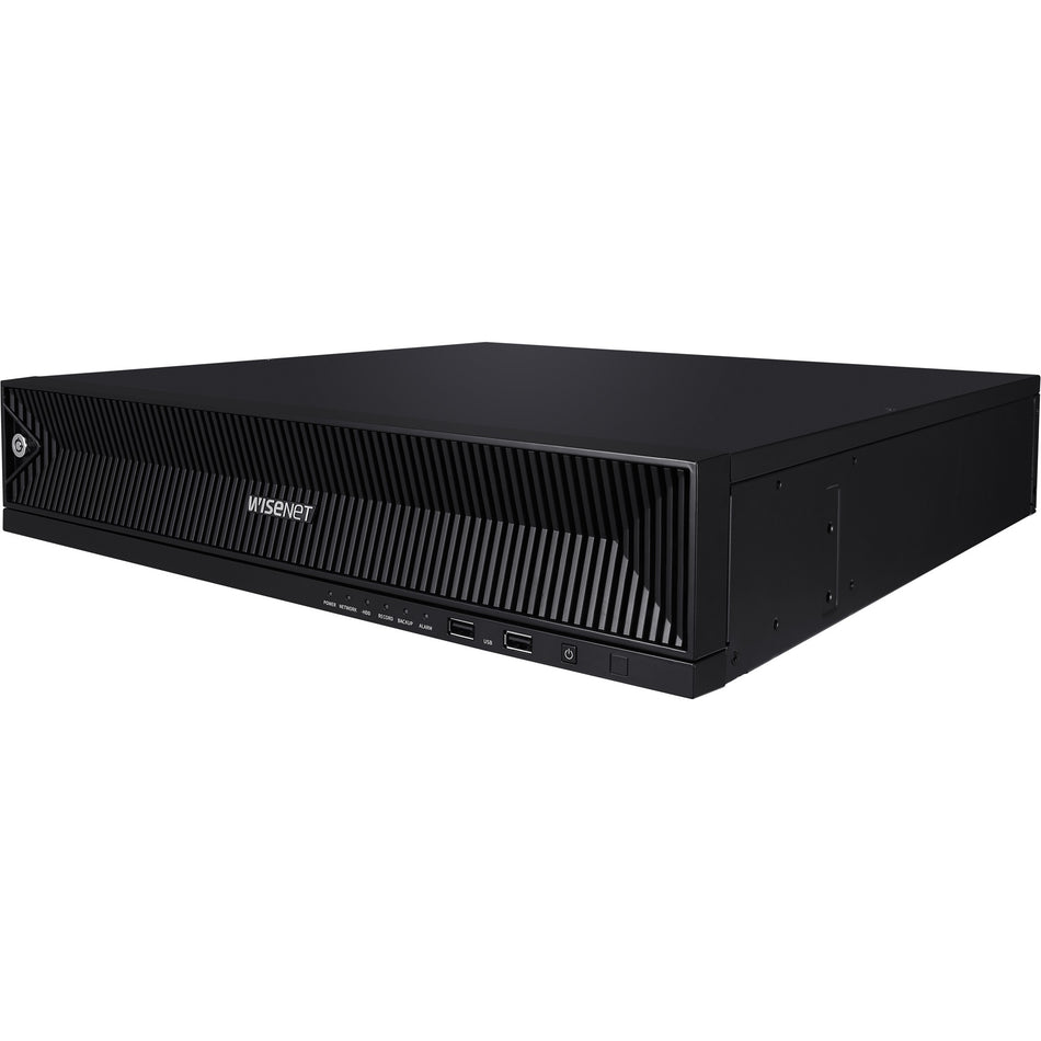 Wisenet 64CH 8K 400Mbps H.265 NVR - 64 TB HDD - XRN-6410RB2-64TB