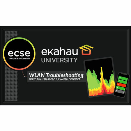 Ekahau ECSE Troubleshooting Class Online - SEAT - Technology Training Course - ECSE-4-TRBLSHOOT-SEAT-ONL