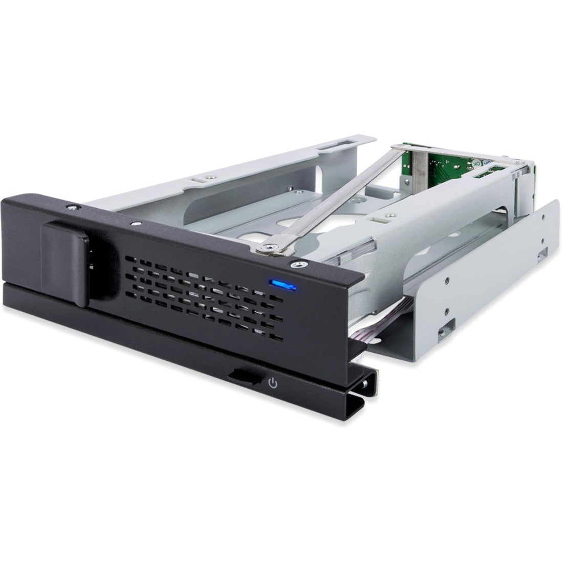 Icy Dock TurboSwap MB171SP-1B Drive Bay Adapter for 5.25" SATA, Serial Attached SCSI (SAS) - SATA Host Interface External - Black - MB171SP-1B