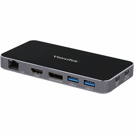 VisionTek VT400 - Dual Display USB-C Docking Station with Power Passthrough - 901469
