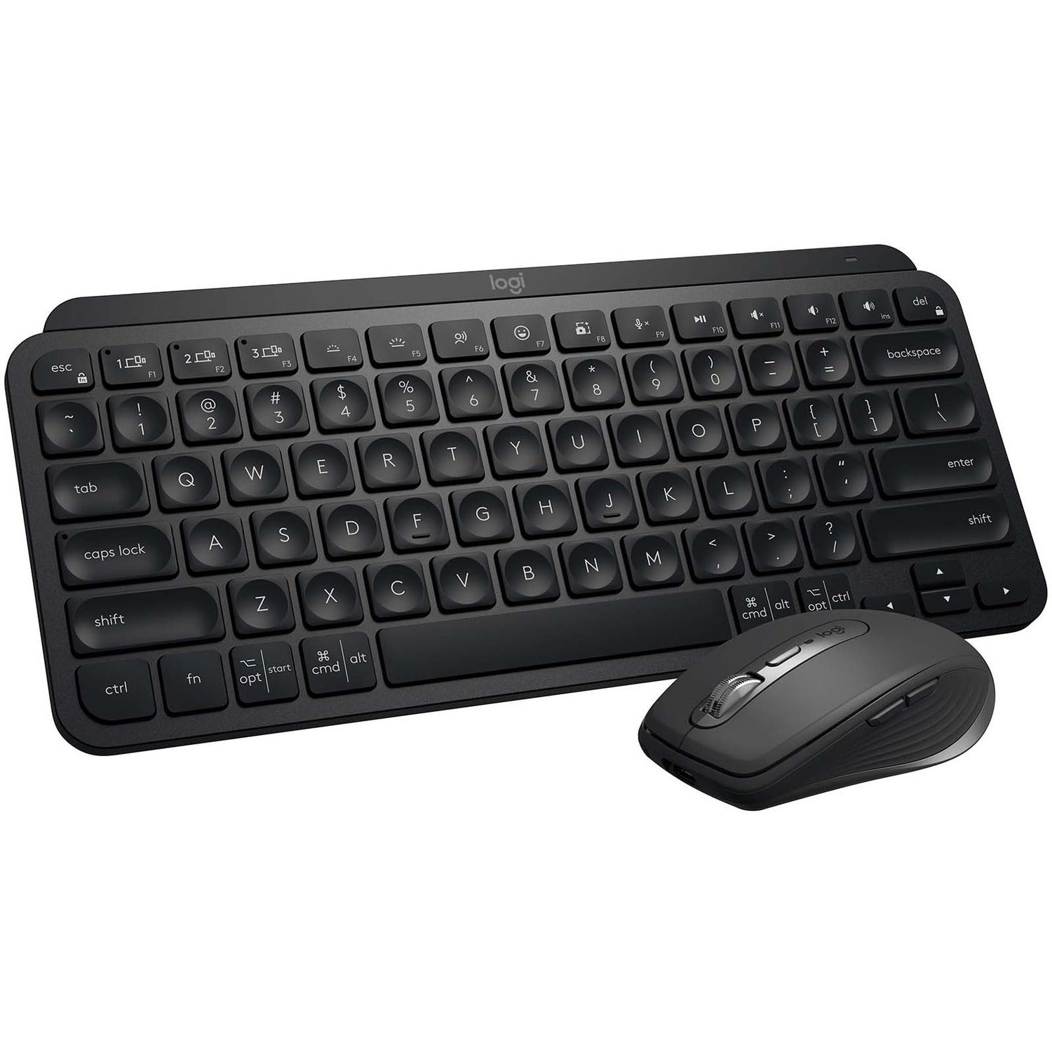 Logitech MX Keys Mini Minimalist Wireless Illuminated Keyboard, Compact, Bluetooth, Backlit, USB-C, Compatible with Apple macOS, iOS, Windows, Linux, Android, Metal Build (Black) - 920-010475