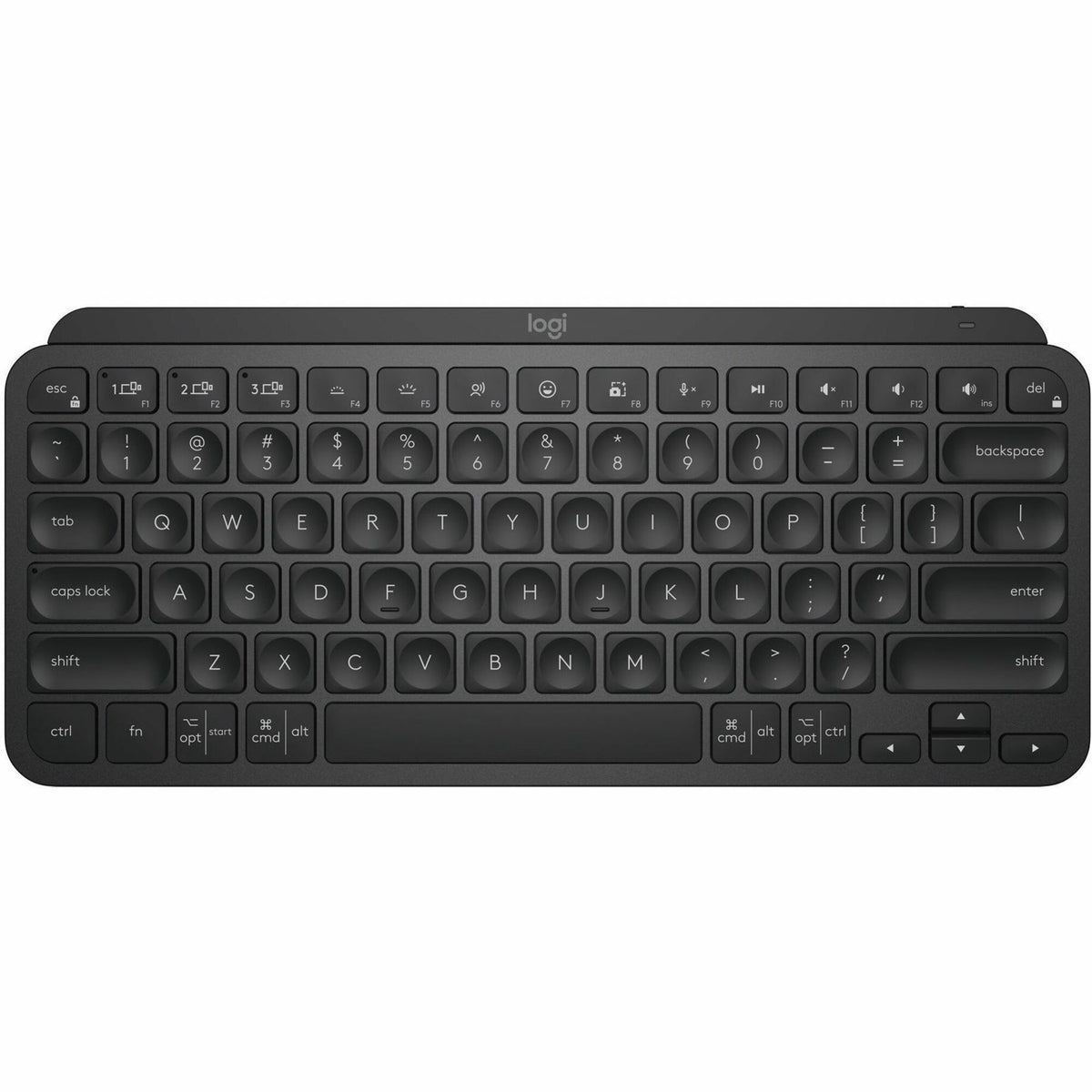 Logitech MX Keys Mini Minimalist Wireless Illuminated Keyboard, Compact, Bluetooth, Backlit, USB-C, Black - 920-010475