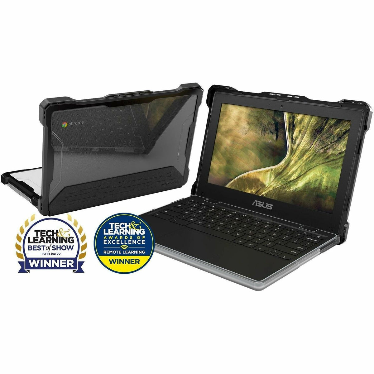 MAXCases Extreme Shell-L for Asus C204M and C204EE Chromebook 11" (Black) - AS-ESL-C204-M-BLK
