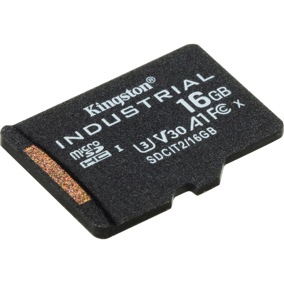 Kingston Industrial SDCIT2 16 GB Class 10/UHS-I (U3) V30 microSDHC - SDCIT2/16GB