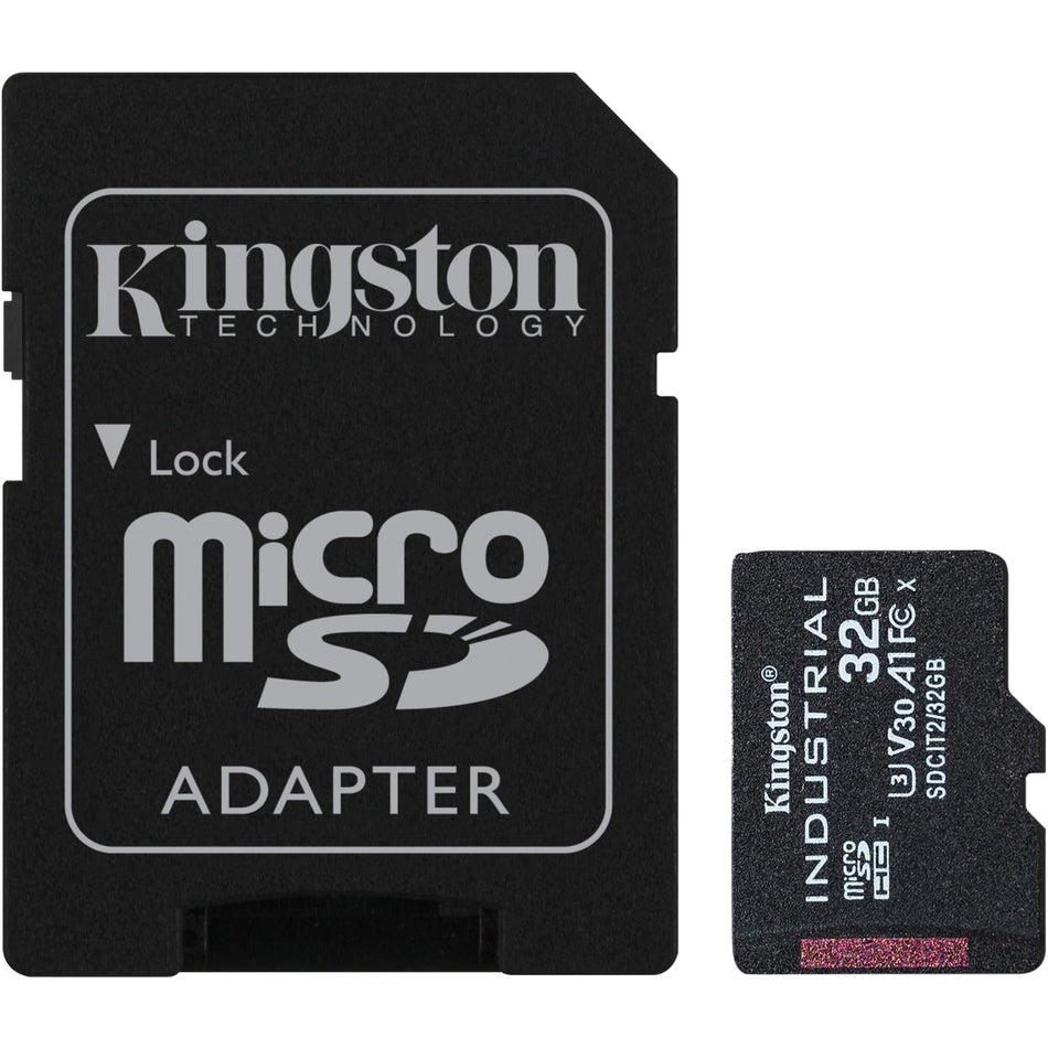 Kingston Industrial SDCIT2 32 GB Class 10/UHS-I (U3) V30 microSDHC - SDCIT2/32GB