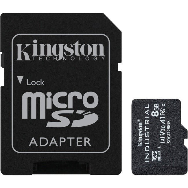 Kingston Industrial SDCIT2 8 GB Class 10/UHS-I (U3) V30 microSDHC - SDCIT2/8GB