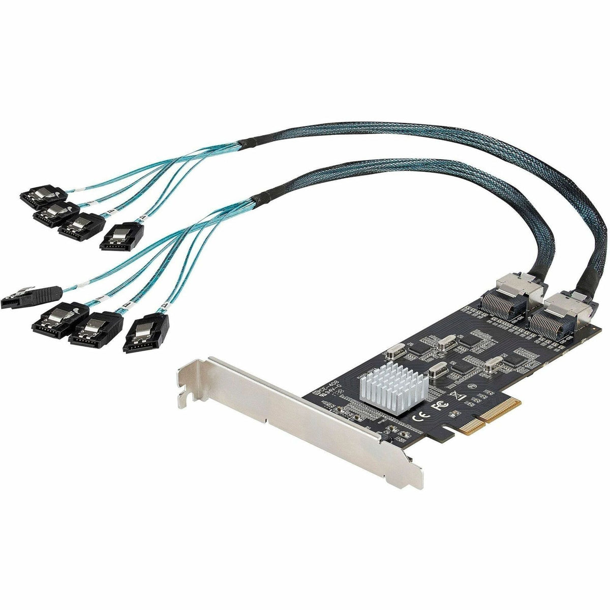 StarTech.com 8 Port SATA PCIe Card, PCI Express 6Gbps SATA Expansion Card with 4 Controllers, PCI-e x4 Gen 2 to SATA III Adapter Card - 8P6G-PCIE-SATA-CARD