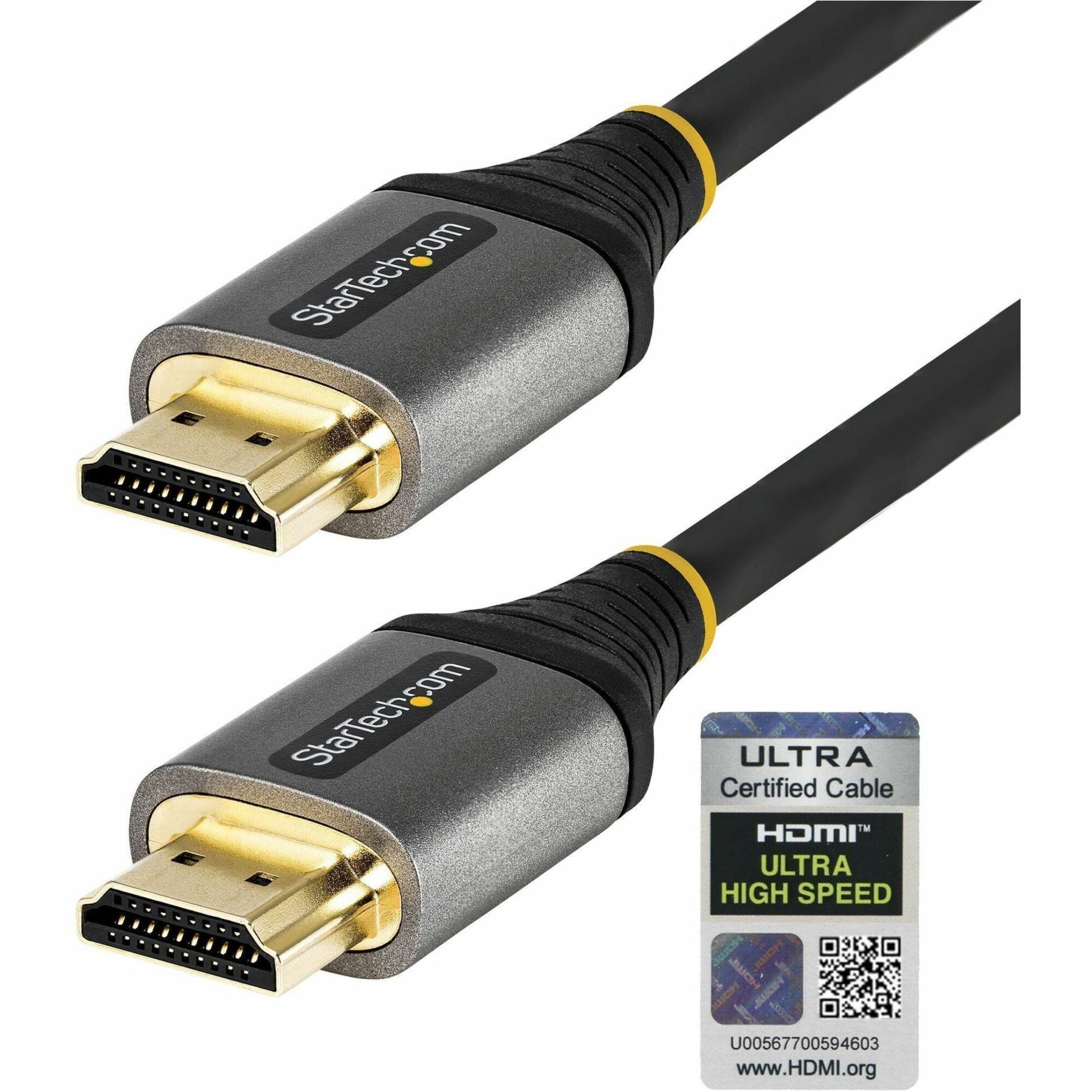 StarTech.com 16ft/5m HDMI 2.1 Cable, Certified Ultra High Speed HDMI Cable 48Gbps, 8K 60Hz/4K 120Hz HDR10+, 8K HDMI Cable, Monitor/Display - HDMM21V5M