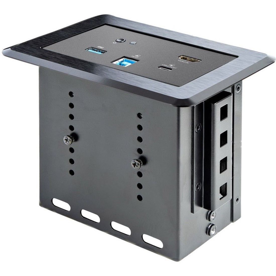 StarTech.com Conference Room Docking Station, In-Table Universal Laptop Dock, HDMI/60W PD/USB Hub/GbE/Audio, Huddle/Boardroom Connectivity - KITBZDOCK