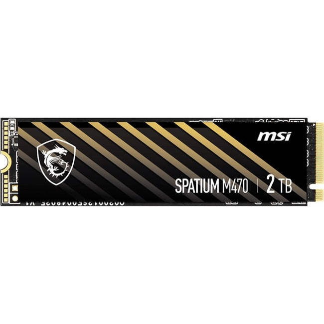 MSI SPATIUM M470 2 TB Solid State Drive - M.2 2280 Internal - PCI Express NVMe (PCI Express NVMe 4.0 x4) - SM470N2TB