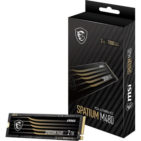 MSI SPATIUM M480 2 TB Solid State Drive - M.2 2280 Internal - PCI Express NVMe (PCI Express NVMe 4.0 x4) - SM480N2TB