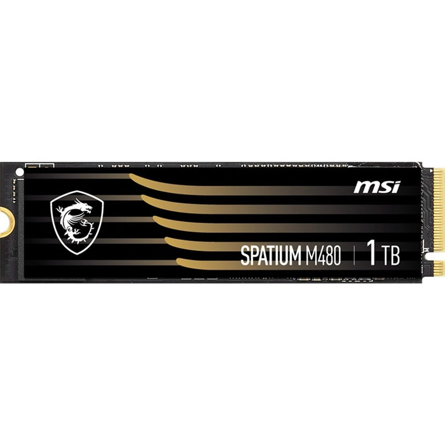 MSI SPATIUM M480 1 TB Solid State Drive - M.2 2280 Internal - PCI Express NVMe (PCI Express NVMe 4.0 x4) - SM480N1TB