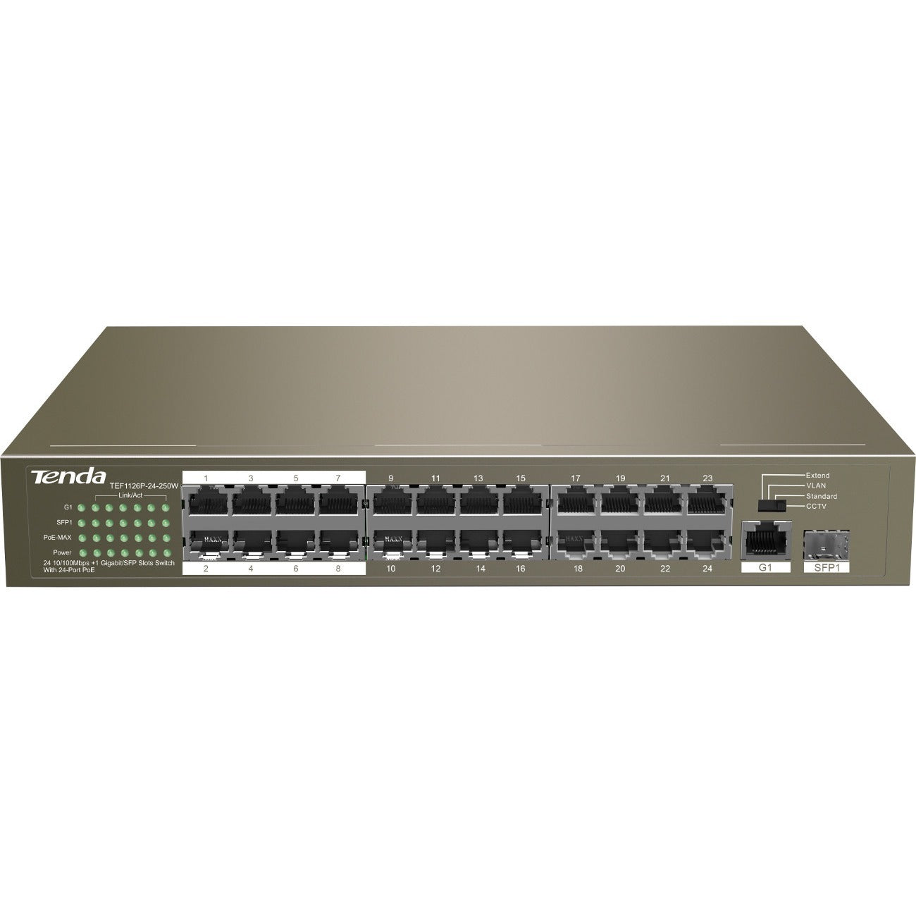 Tenda TEF1126P-24-250W Ethernet Switch - TEF1126P-24-250W