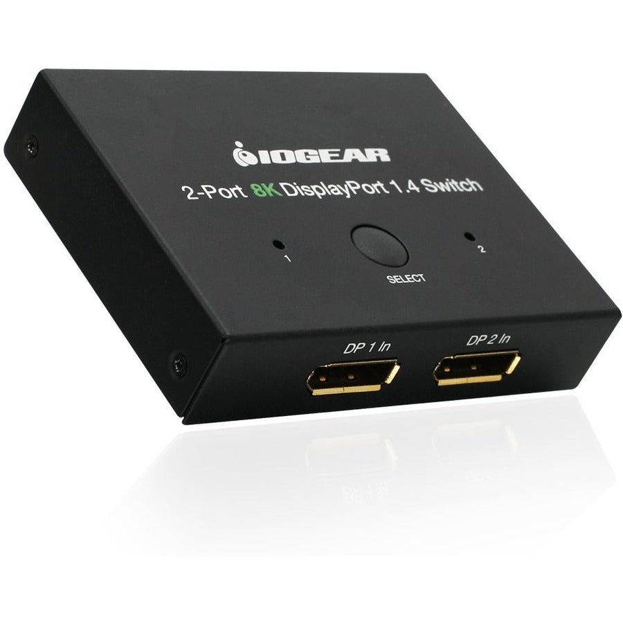 IOGEAR 2-Port 8K DisplayPort 1.4 Switch - GDP14SW2