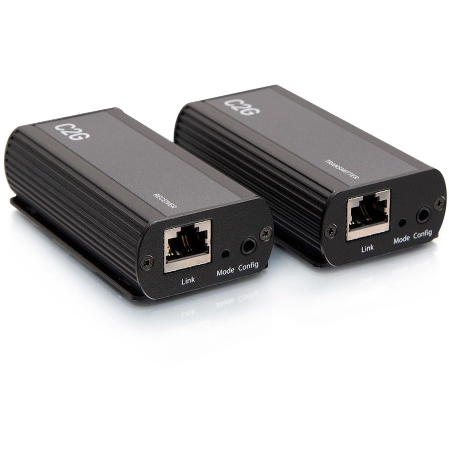C2G 1-Port USB C Extender - Transmitter to Receiver Kit - USB 3.2 Gen 1 (5GBPS) - USB-C to RJ-45 - C2G54278