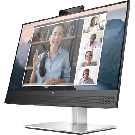 HP E24mv G4 24" Class Webcam Full HD LCD Monitor - 16:9 - Black, Silver - 169L0AA#ABA