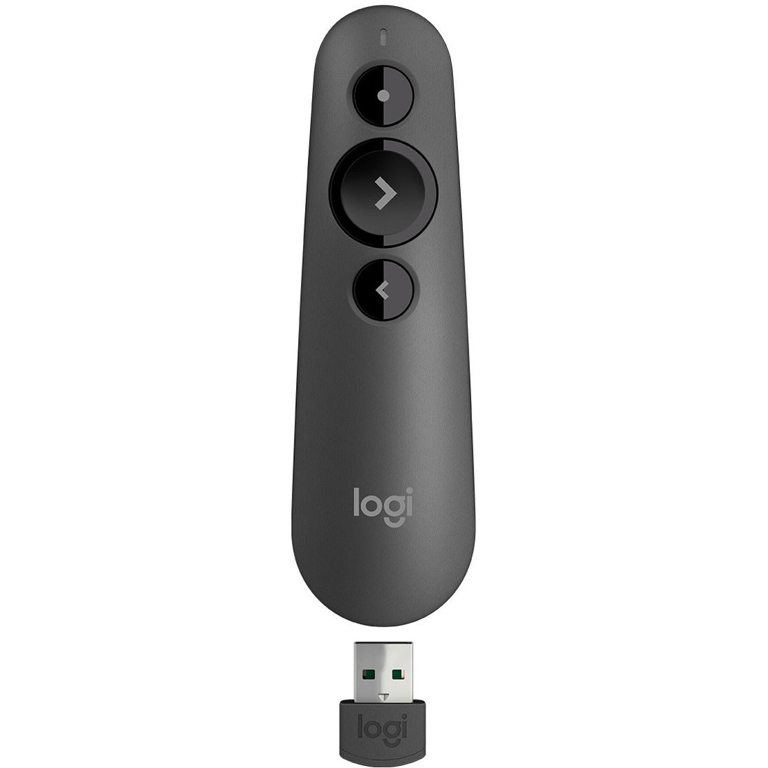 Logitech R500s Laser Presentation Remote, Bluetooth, USB-A Receiver, Presentation Clicker with Laser Pointer (Class 1) for Powerpoint, Keynote, Google Slides - 910-006518