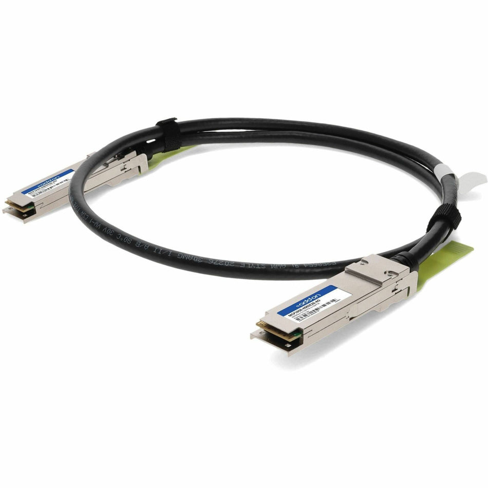 Mellanox MCP1650-H002E26 Compatible TAA Compliant 200GBase-CU QSFP56 Direct Attach Cable (Passive Twinax, 2m) - MCP1650-H002E26-AO