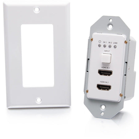 C2G 1-Gang Dual HDMI HDBaseT Wall Plate Transmitter RS232 over Cat Extender - C2G30022