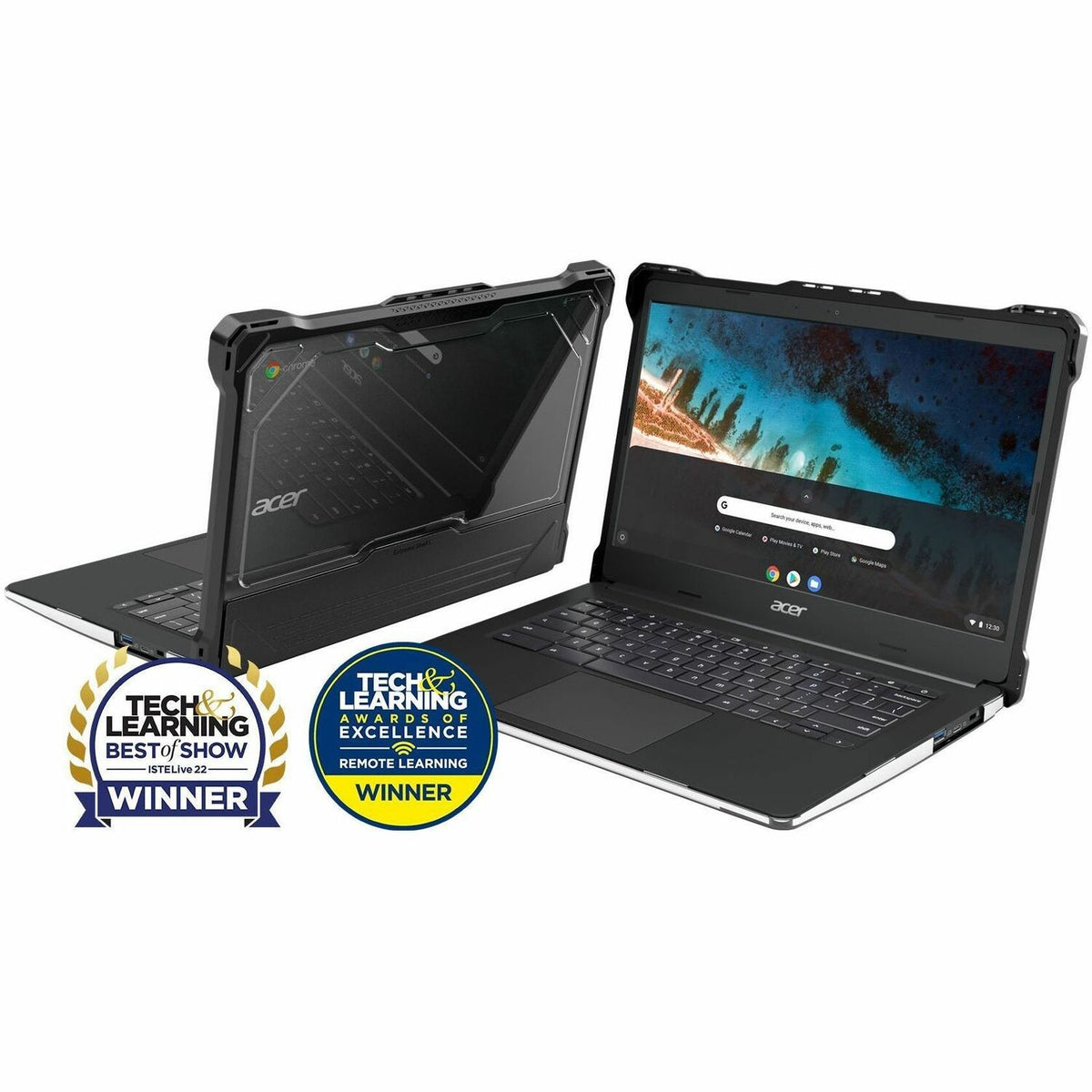 MAXCases Extreme Shell-L for Acer C741L and Acer C722 Chromebook 11" (Black) - AC-ESL-C741L-BCLR