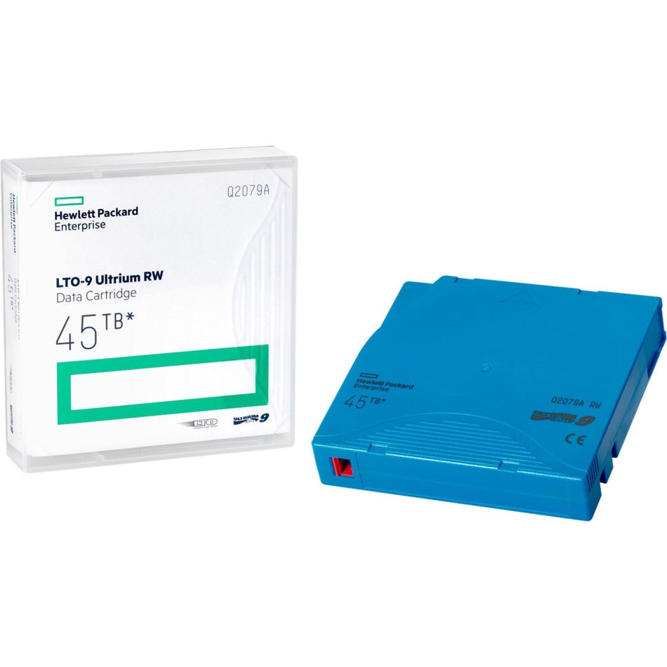 HPE LTO-9 Ultrium 45TB RW Non Custom Labeled 20 Data Cartridges with Cases - Q2079AN