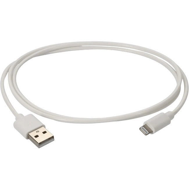 AddOn USB 2.0 (A) Male to Lightning White Cable - USBA2LGT3FW-AO