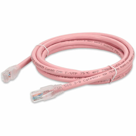 AddOn 6ft Pink CAT 6A PVC Ethernet Cable Snagless Bubble Boot RJ-45 M/M - ADD-6FCAT6A-PK