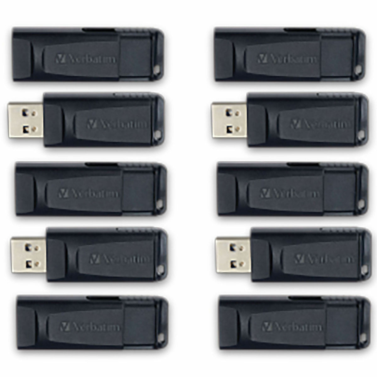 64GB Store 'n' Go&reg; USB Flash Drive - 10pk Business Bulk - Black - 70895