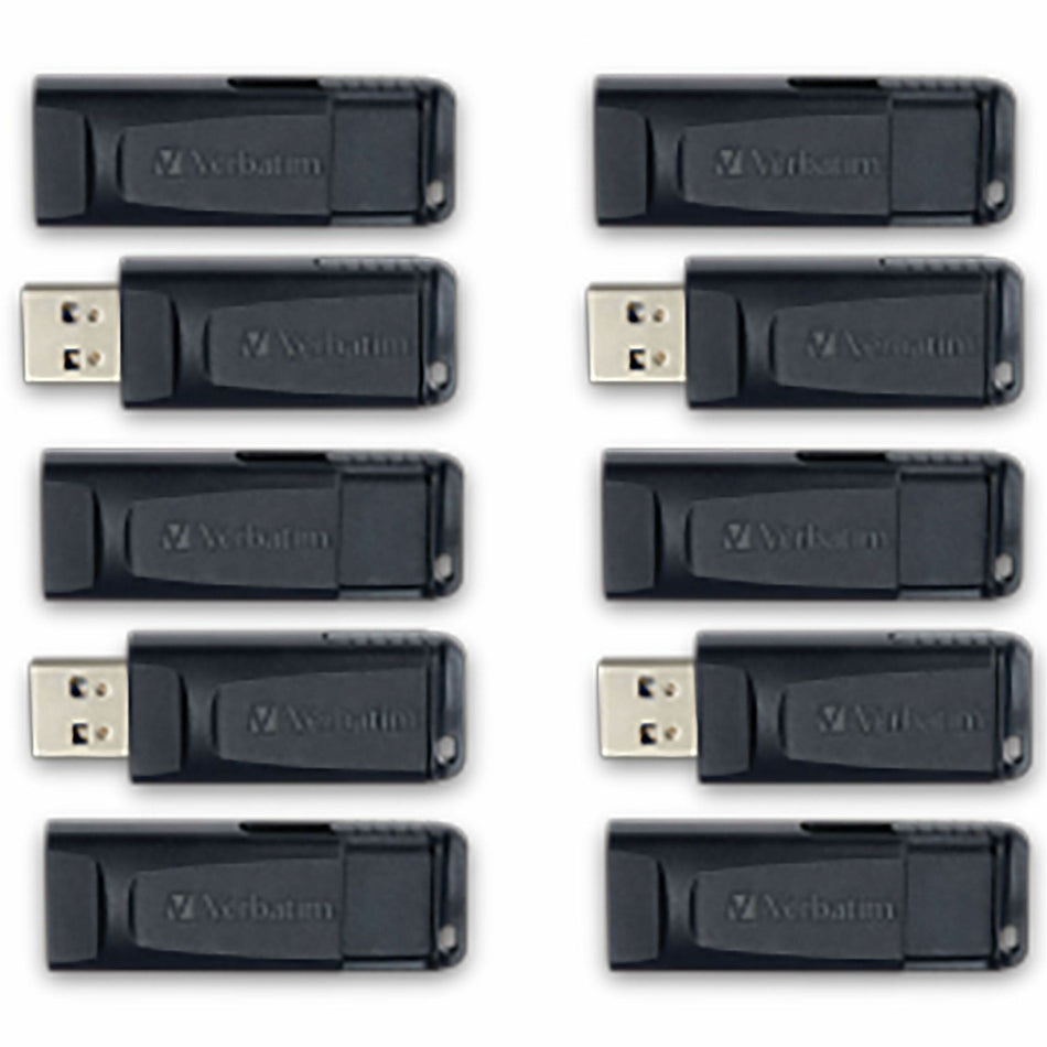 64GB Store 'n' Go&reg; USB Flash Drive - 10pk Business Bulk - Black - 70895