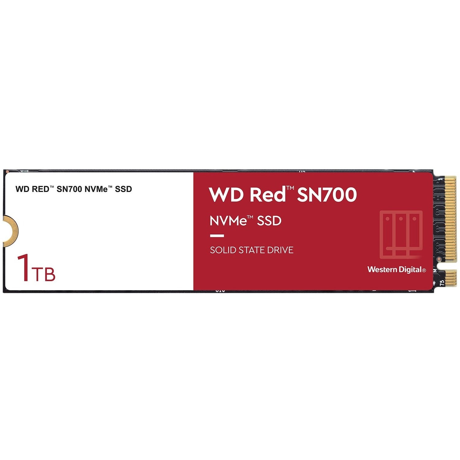 Western Digital Red S700 WDS100T1R0C 1 TB Solid State Drive - M.2 2280 Internal - PCI Express NVMe (PCI Express NVMe 3.0 x4) - WDS100T1R0C