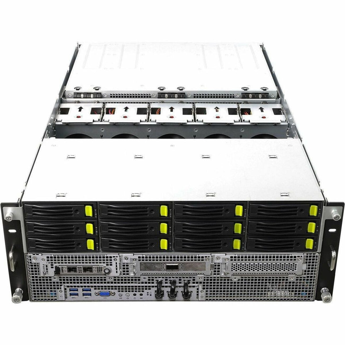 ASRock Rack 4U10G-ROME2/2T Barebone System - 4U Rack-mountable - Socket LGA-4094 - 2 x Processor Support - 4U10G-ROME2/2T