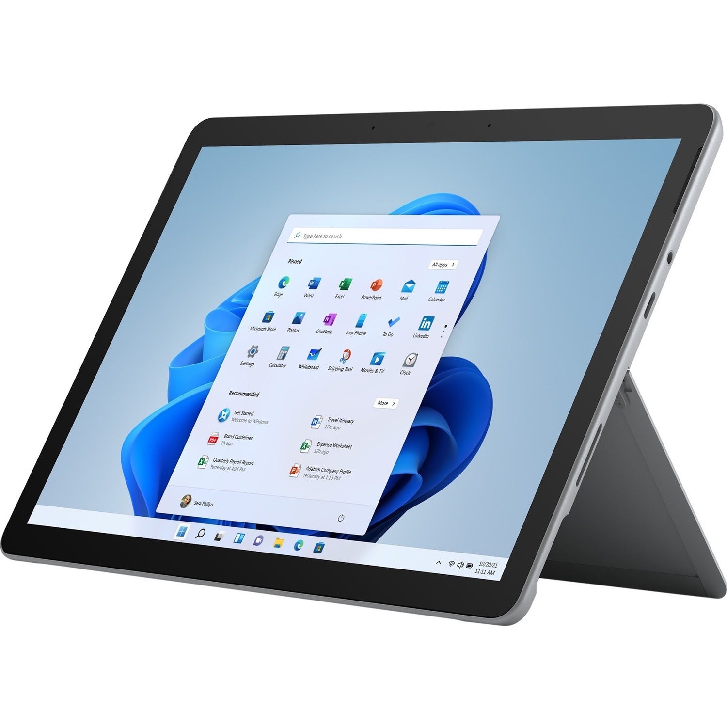 Microsoft Surface Go 3 Tablet - 10.5" - 8 GB - 128 GB SSD - Windows 11 Pro Education - Platinum - 8VB-00001