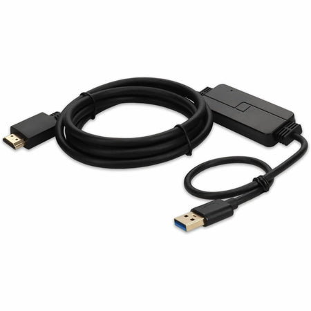 AddOn 2.0m (6.6ft) USB 3.0 (A) Male to HDMI 1.3 Male Black Adapter Cable - USB32HDMI2M