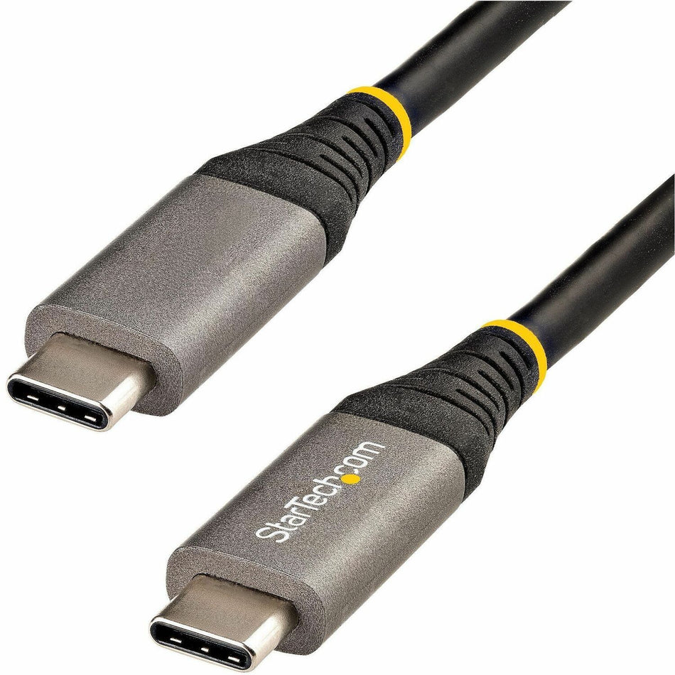 StarTech.com 20" 50cm USB C Cable 10Gbps, USB 3.1 Type-C Cable, 5A/100W, DP Alt Mode, USB-C Cord for USB-C Laptop/Phone/Device - USB31CCV50CM
