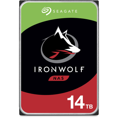 Seagate-IMSourcing IronWolf ST14000VN0008 14 TB Hard Drive - 3.5" Internal - SATA (SATA/600) - Conventional Magnetic Recording (CMR) Method - ST14000VN0008