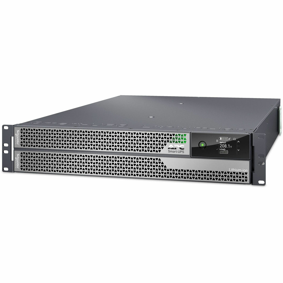 APC Smart-UPS Ultra On-Line, 5000VA, Lithium-ion, Rack/Tower 2U, 208V, 2 L6-20R + 2 L6-30R NEMA outlets, Network Card, Extended runtime, W/rail kit - SRTL5KRM2UT