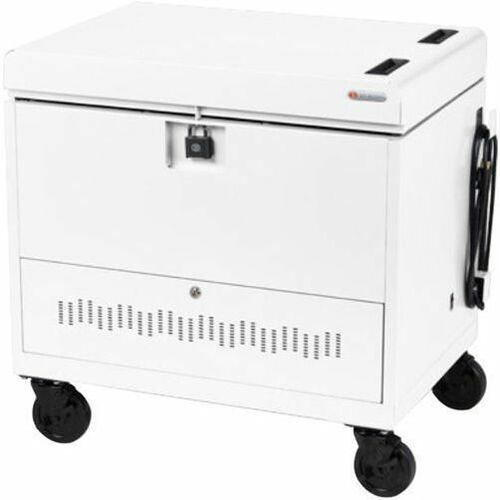 Bretford CUBE Toploader Cart with Caddies - TVTL30CAD-AW