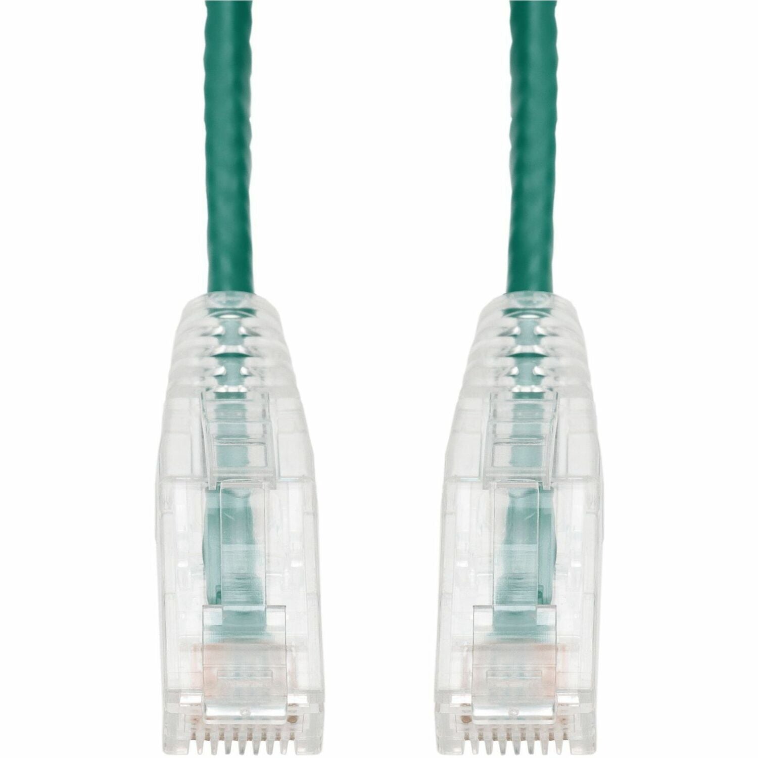 AddOn 8ft Green CAT 6 Slim PVC Ethernet Cable Snagless Clear-Claw RJ-45 M/M - ADD-8FSLCAT6-GN