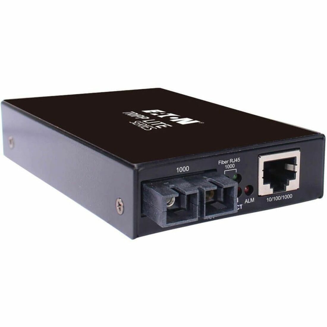 Eaton Tripp Lite Series Hardened Gigabit Fiber to Ethernet Media Converter, 10/100/1000 Mbps, RJ45/SC Singlemode, -10&deg; to 60&deg;C, 10 km (6.2 mi.), TAA - N785-H01-SCSM