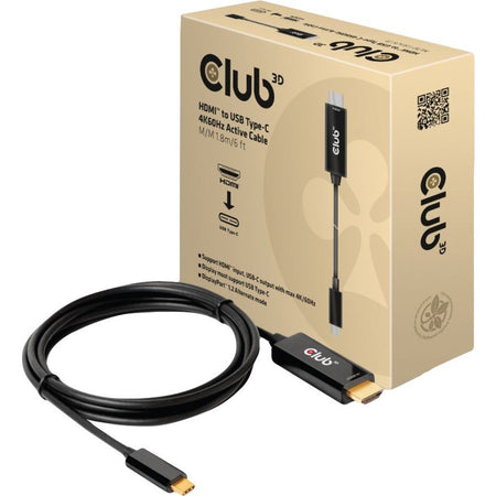 Club 3D HDMI to USB Type-C 4K60Hz Active Cable M/M 1.8m/6 ft - CAC-1334