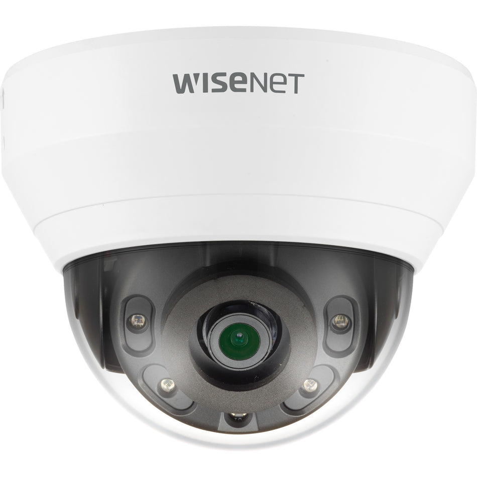 Wisenet QND-6012R1 2 Megapixel Indoor/Outdoor Full HD Network Camera - Color - Dome - White - QND-6012R1