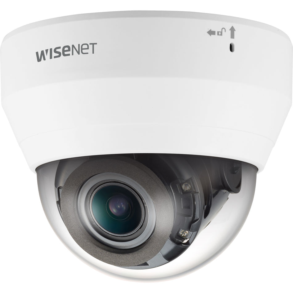 Wisenet QND-6082R1 2 Megapixel Indoor Full HD Network Camera - Color - Dome - White - QND-6082R1